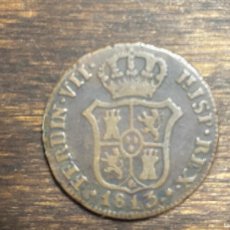 Monedas de España: FERNANDO VII 1813 III CUARTOS 3 DE LA FECHA RECTO