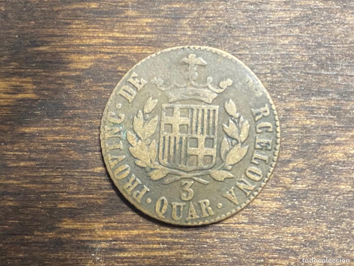 Monedas de Espa&ntilde;a: Fernando VII 1823 III Cuartos - Foto 2