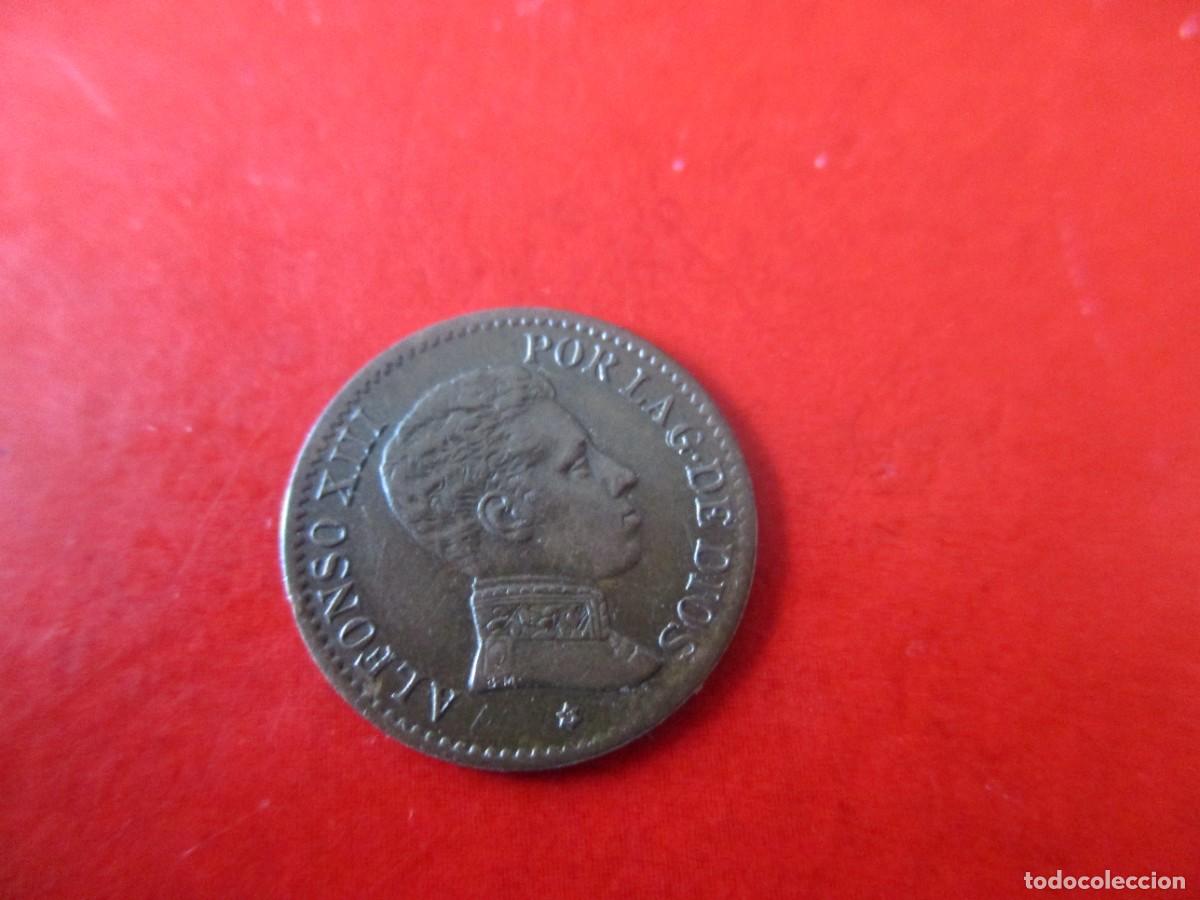 Monedas de Espa&ntilde;a: Un centimo de Alfonso XIII. 1906 SLV - Foto 2