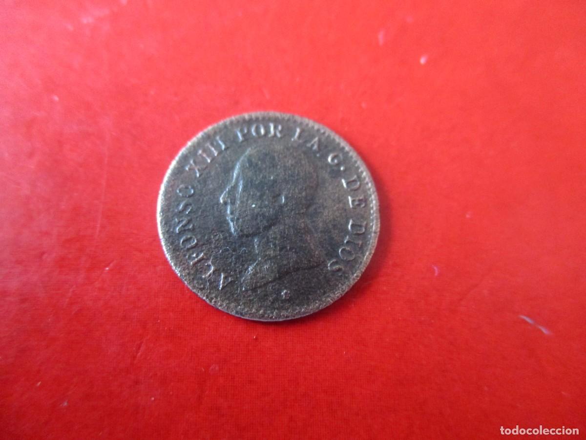 Monedas de Espa&ntilde;a: Un centimo de Alfonso XIII. 1913 PCV - Foto 2