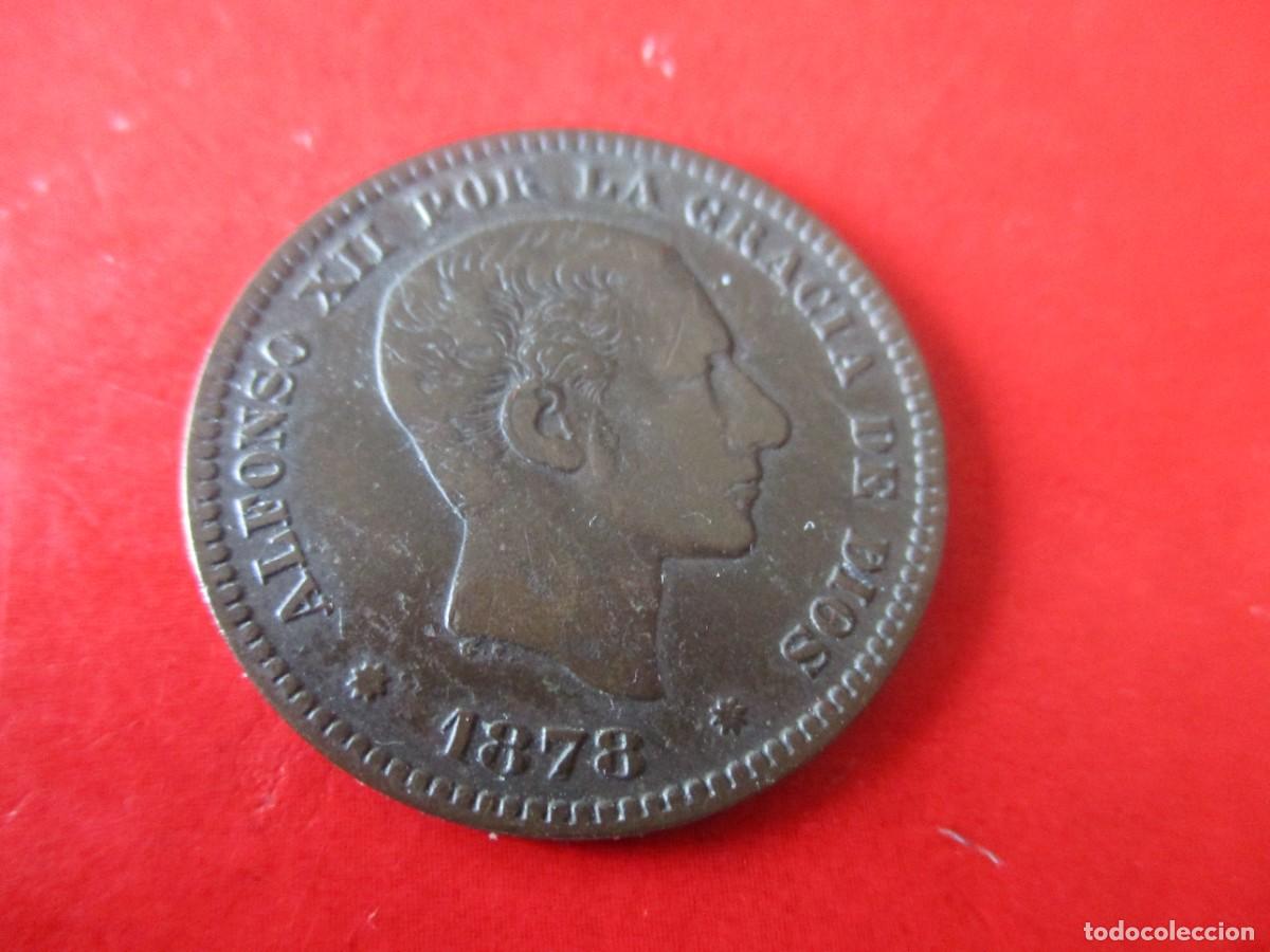 Monedas de Espa&ntilde;a: 5 centimos de Alfonso XII. 1878 - Foto 1