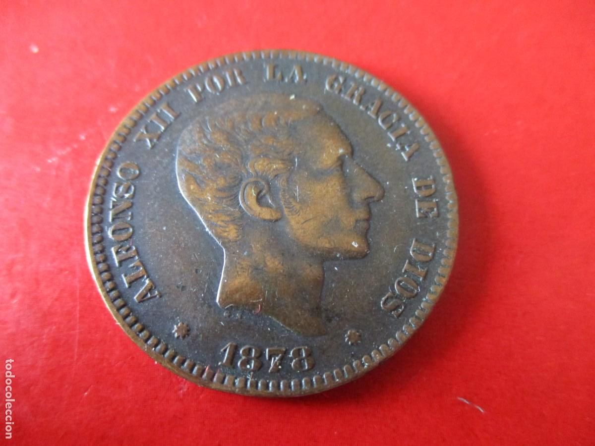 Monedas de Espa&ntilde;a: 10 centimos de Alfonso XII. 1878 - Foto 1