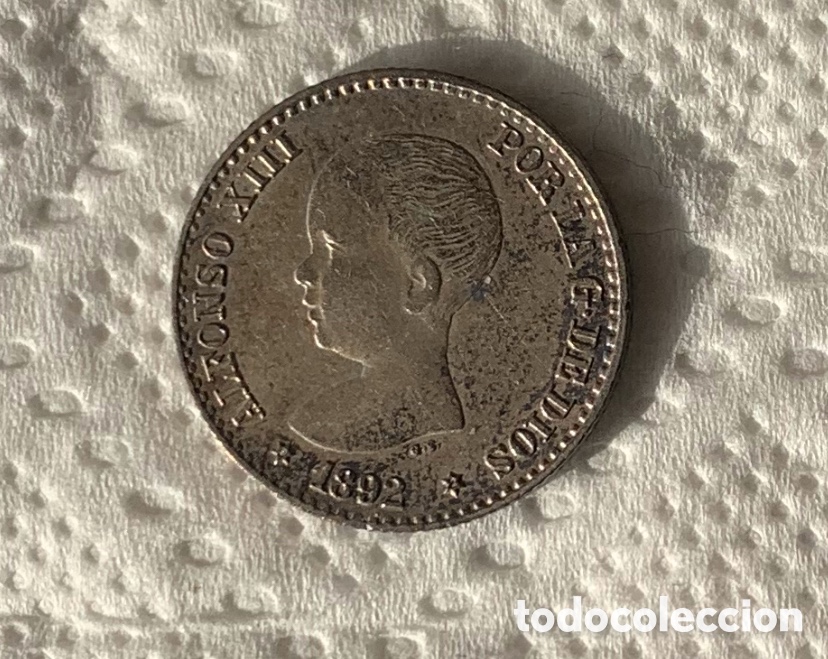 Monedas de Espa&ntilde;a: Alfonso XIII 50 c&eacute;ntimos 1892 - Foto 1