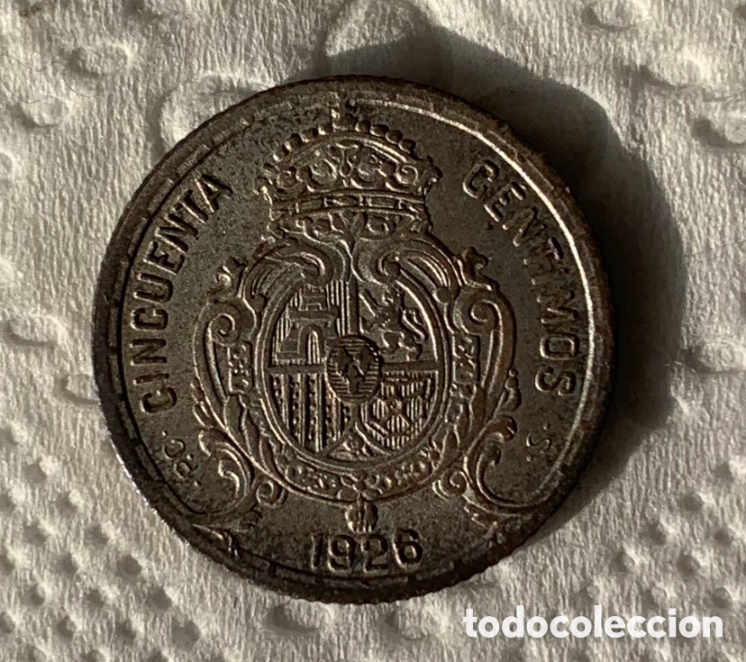 Monedas de Espa&ntilde;a: Alfonso XIII 50 c&eacute;ntimos 1926 - Foto 2