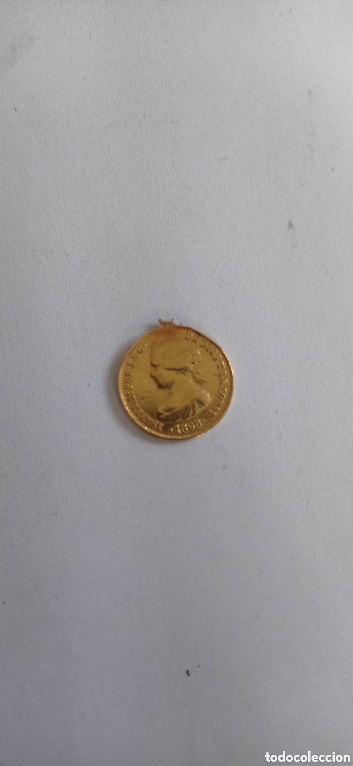 Monedas de Espa&ntilde;a: Moneda 2 escudos de oro Isabel II, RARA - Foto 1