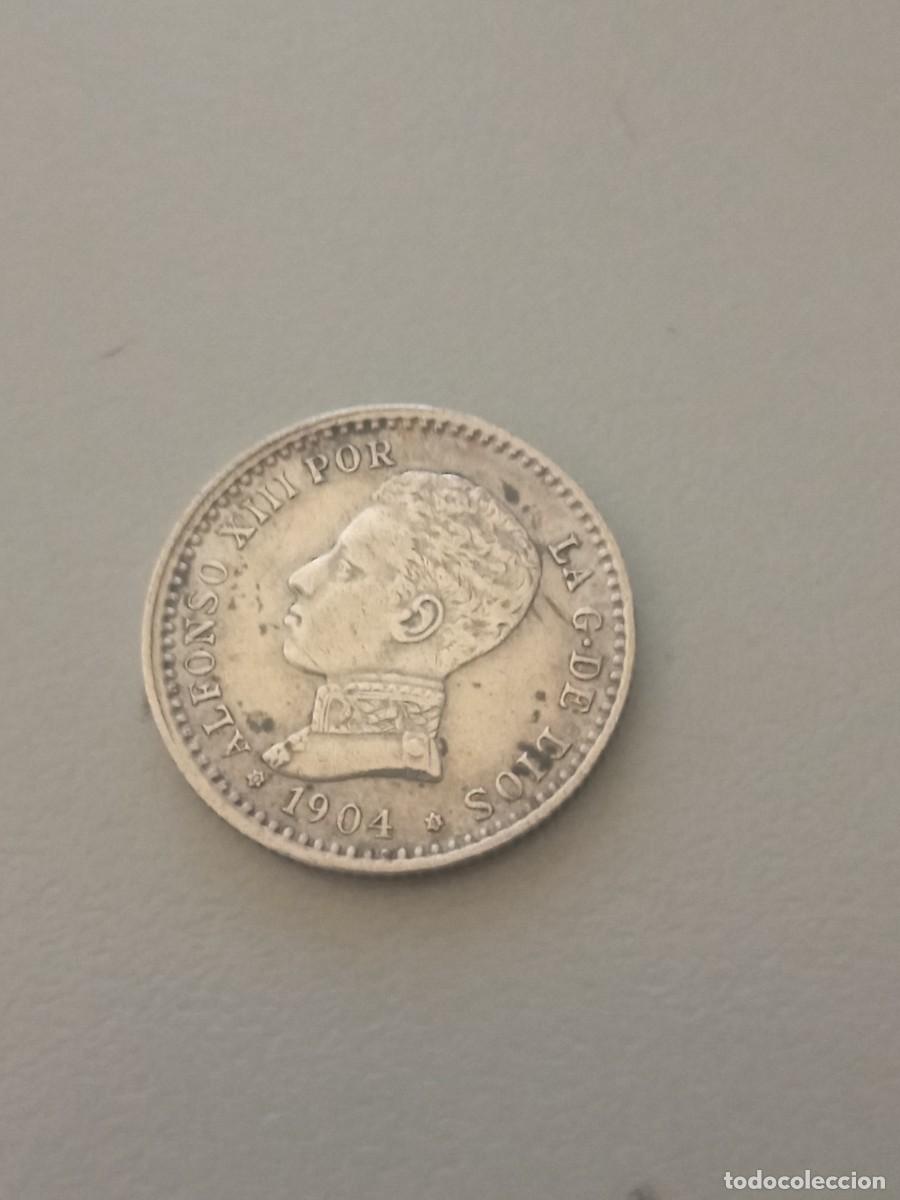 Monedas de Espa&ntilde;a: Moneda 50 c&eacute;ntimos de Alfonso XIII, 1904 - Foto 1