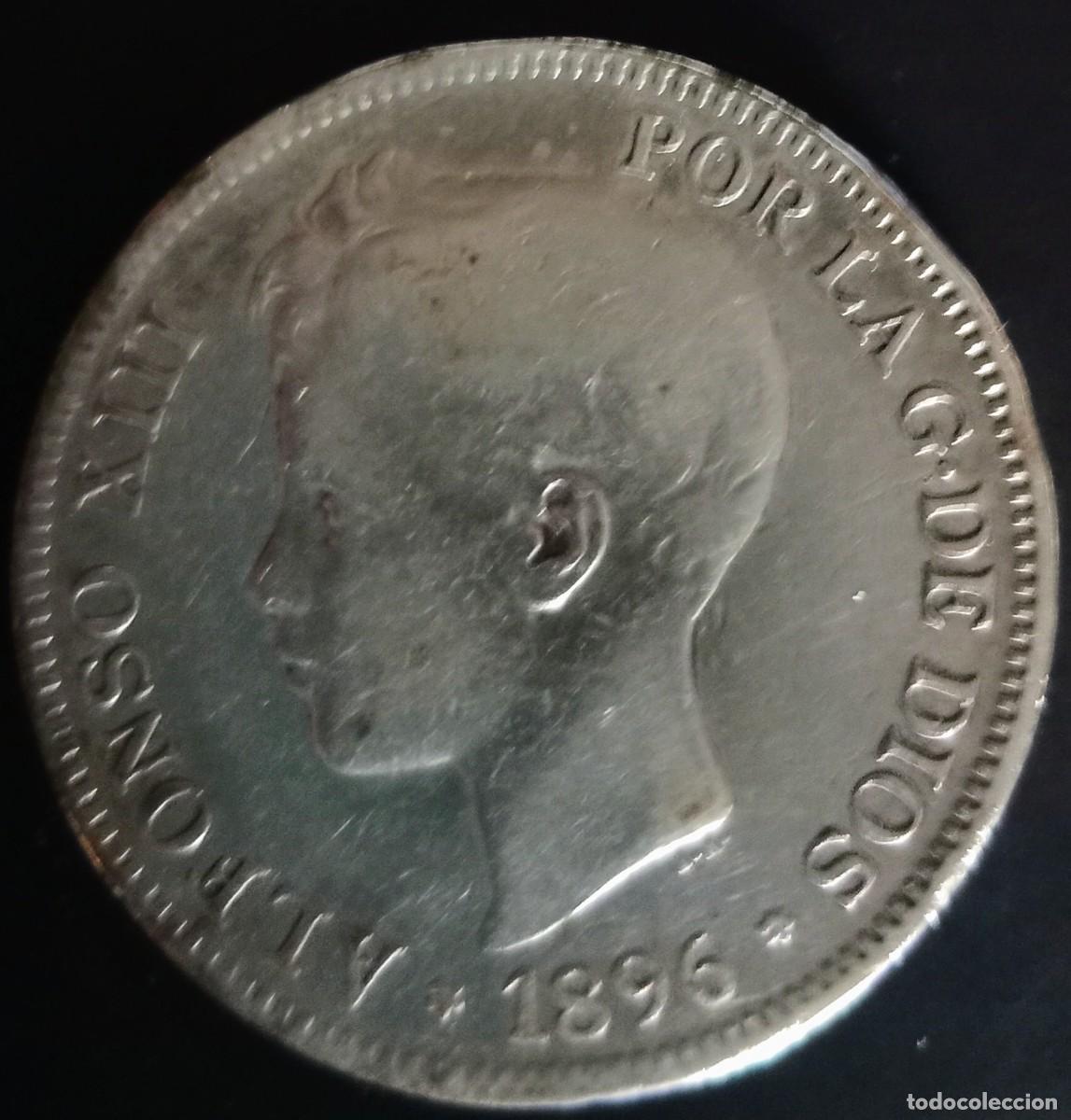 Monedas de Espa&ntilde;a: Moneda de Alfonso XIII 1896 - Foto 1