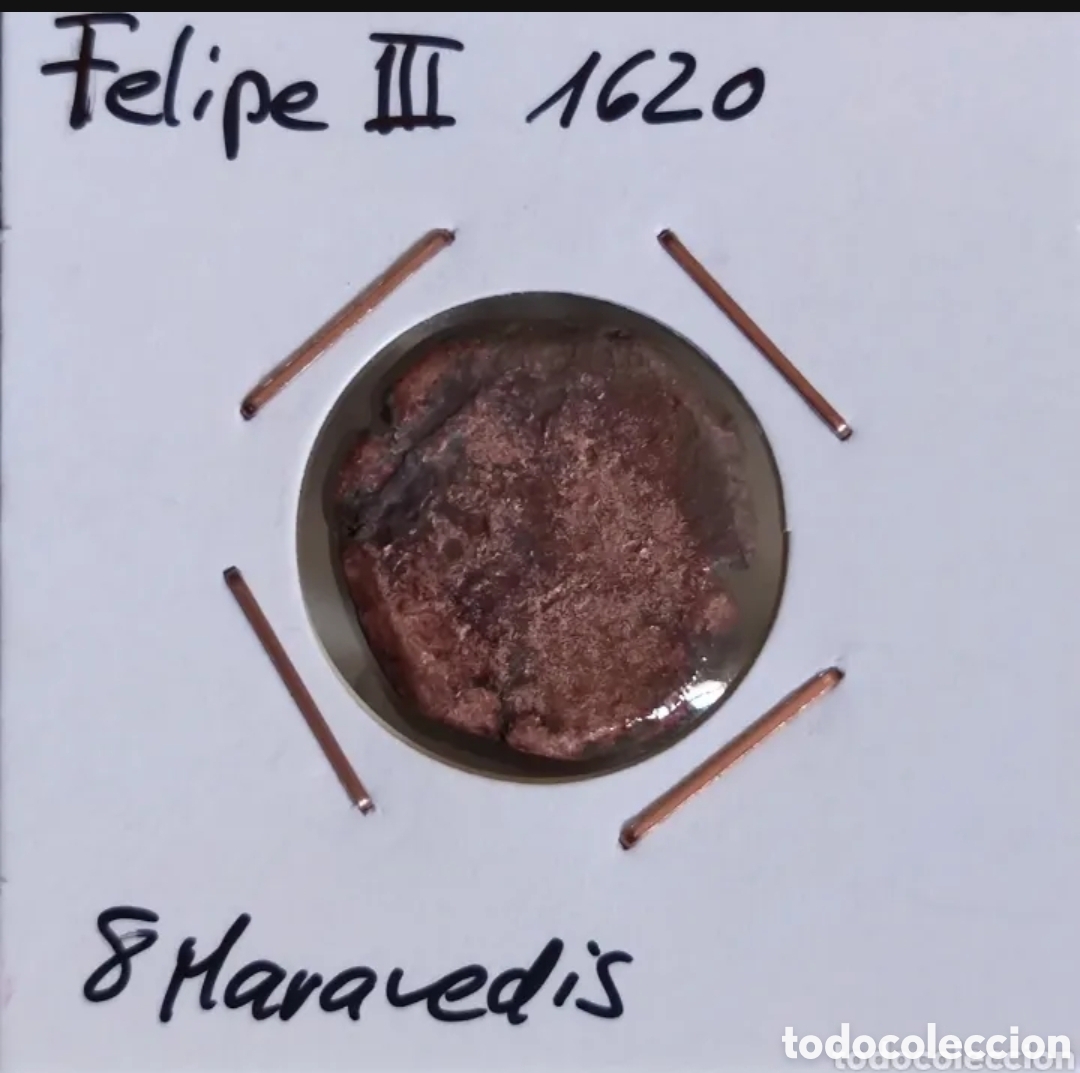 Monedas de Espa&ntilde;a: 8 Maraved&iacute;s Felipe lll 1620 - Foto 1