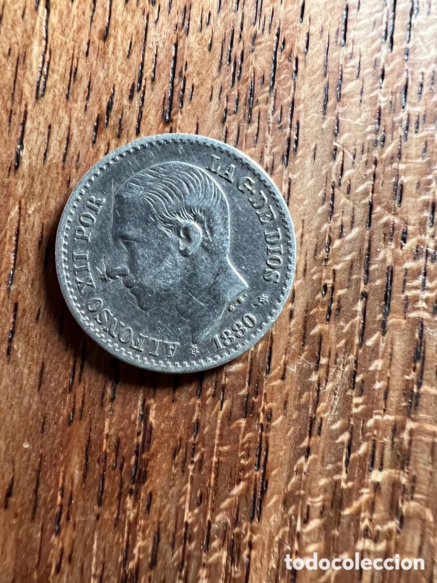 Monedas de Espa&ntilde;a: MONEDA PLATA ALFONSO XIII 1880 - Foto 1