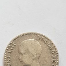 Monedas de España: 50 CÉNTIMOS ALFONSO XIII 1892 ESTRELLAS 9 2 ESPAÑA PLATA PESETA