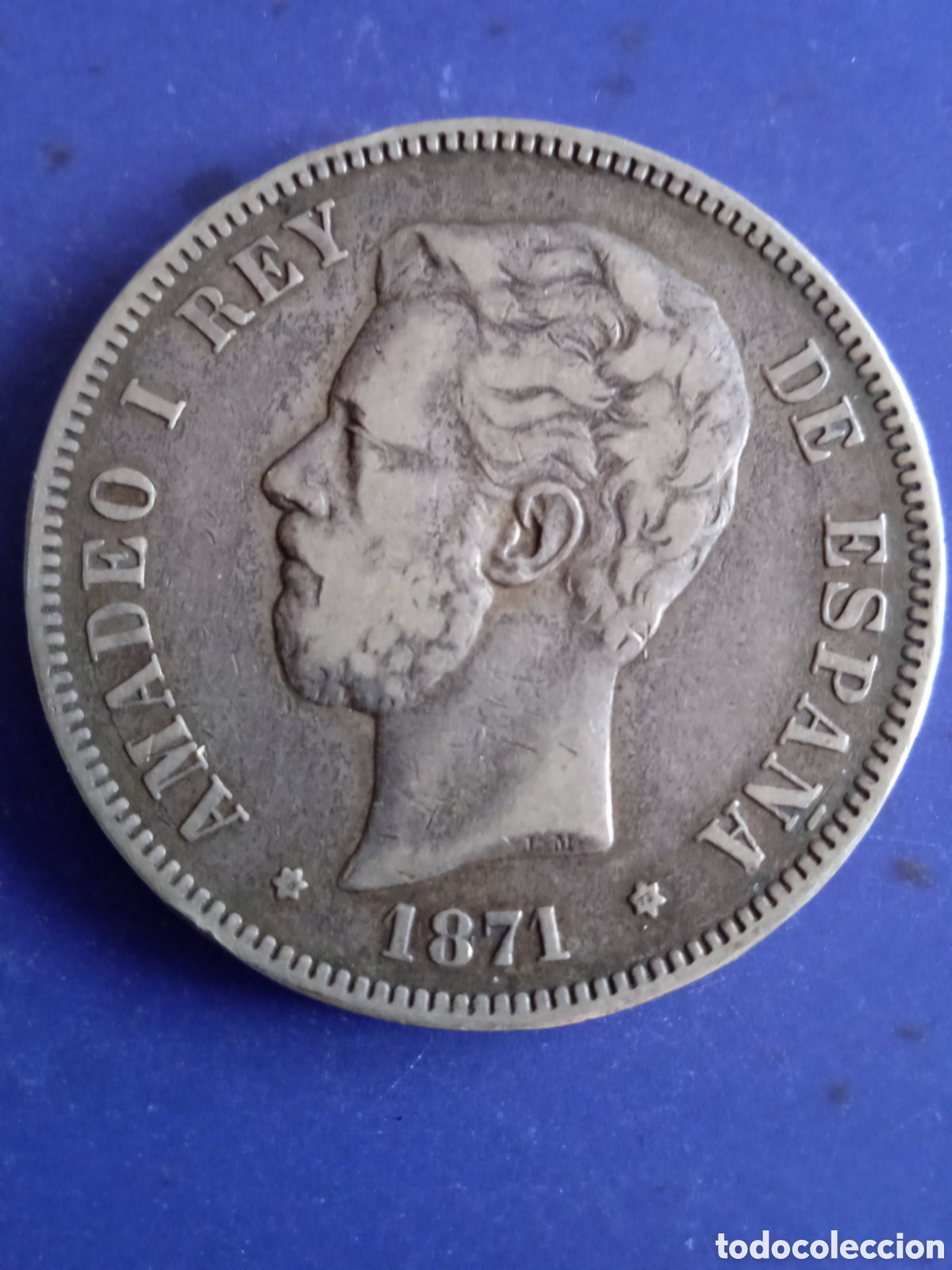 Monedas de Espa&ntilde;a: Moneda 5 pesetas plata Amadeo I - Foto 3