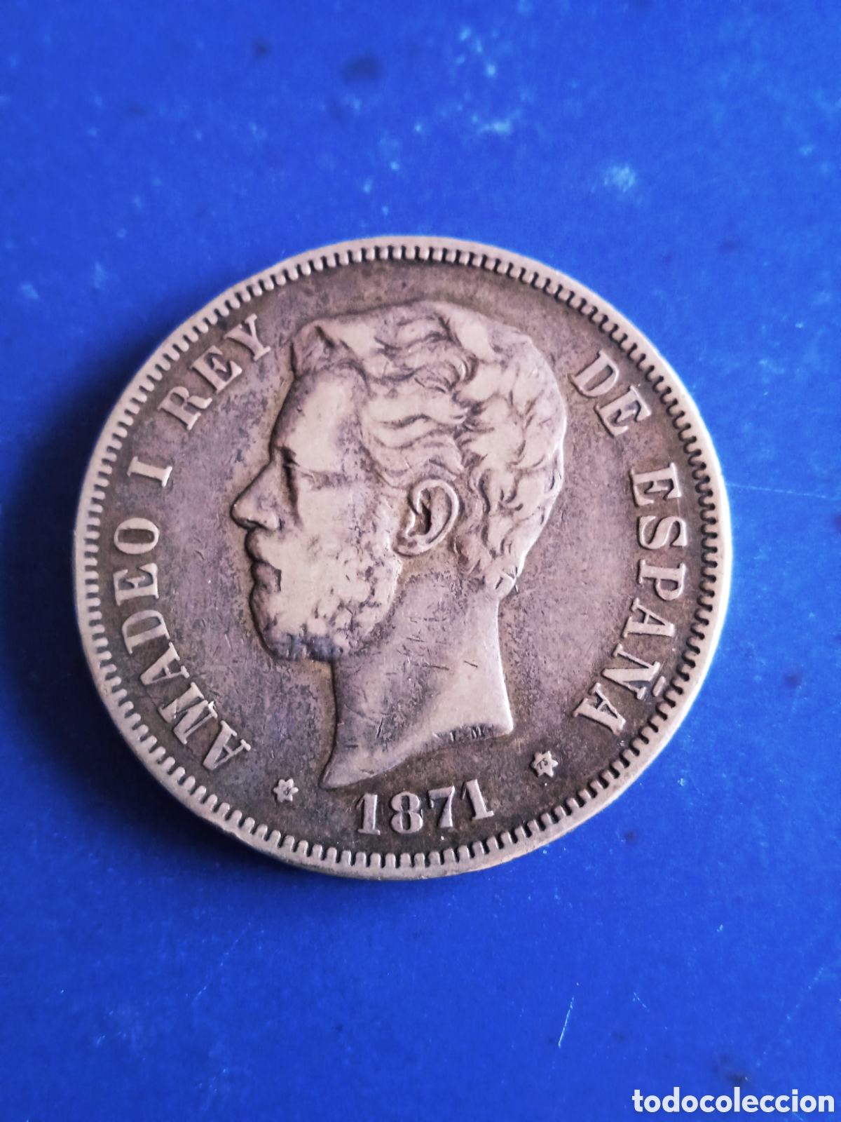 Monedas de Espa&ntilde;a: Moneda 5 pesetas plata Amadeo I - Foto 4