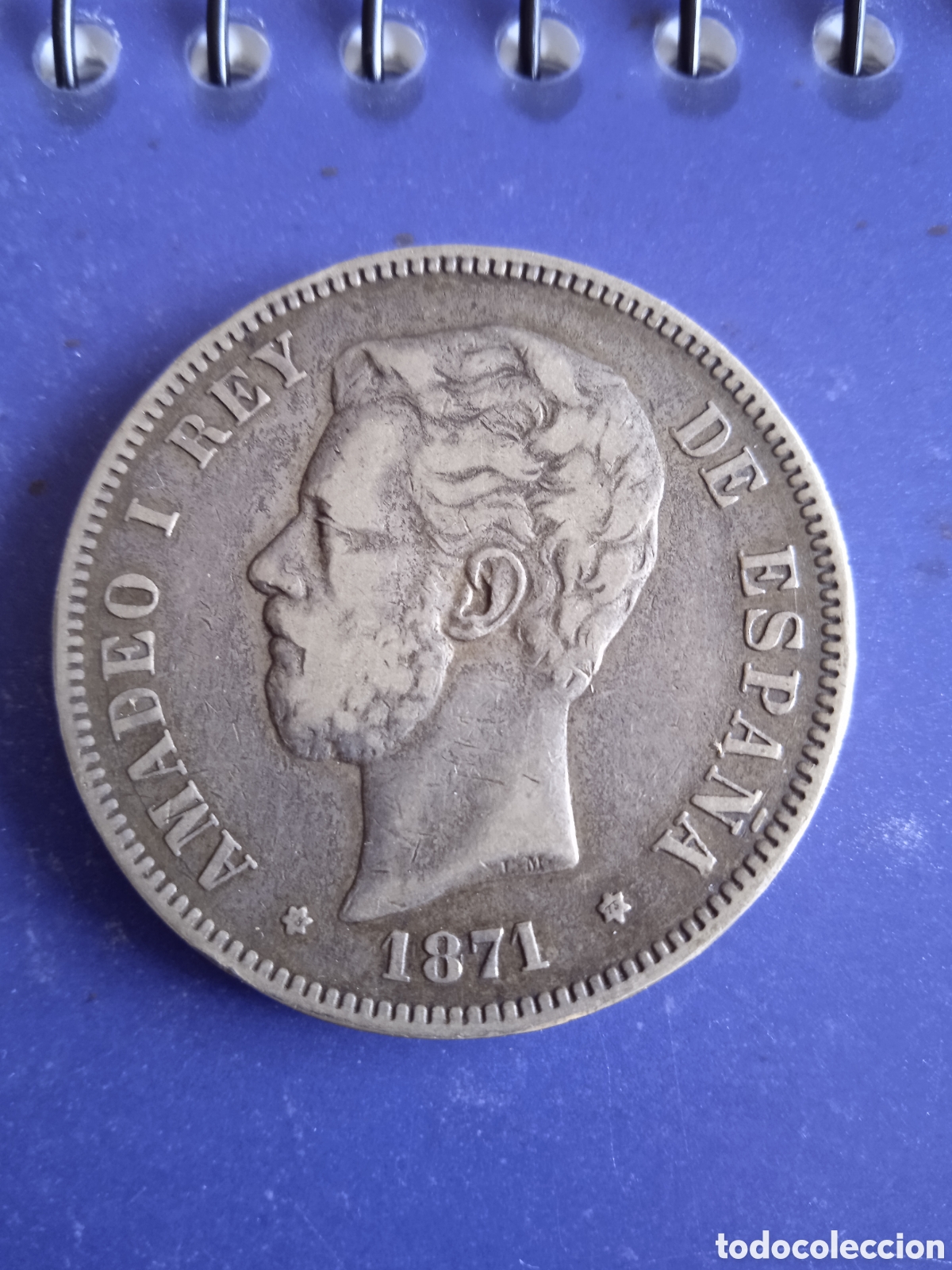 Monedas de Espa&ntilde;a: Moneda 5 pesetas plata Amadeo I - Foto 1