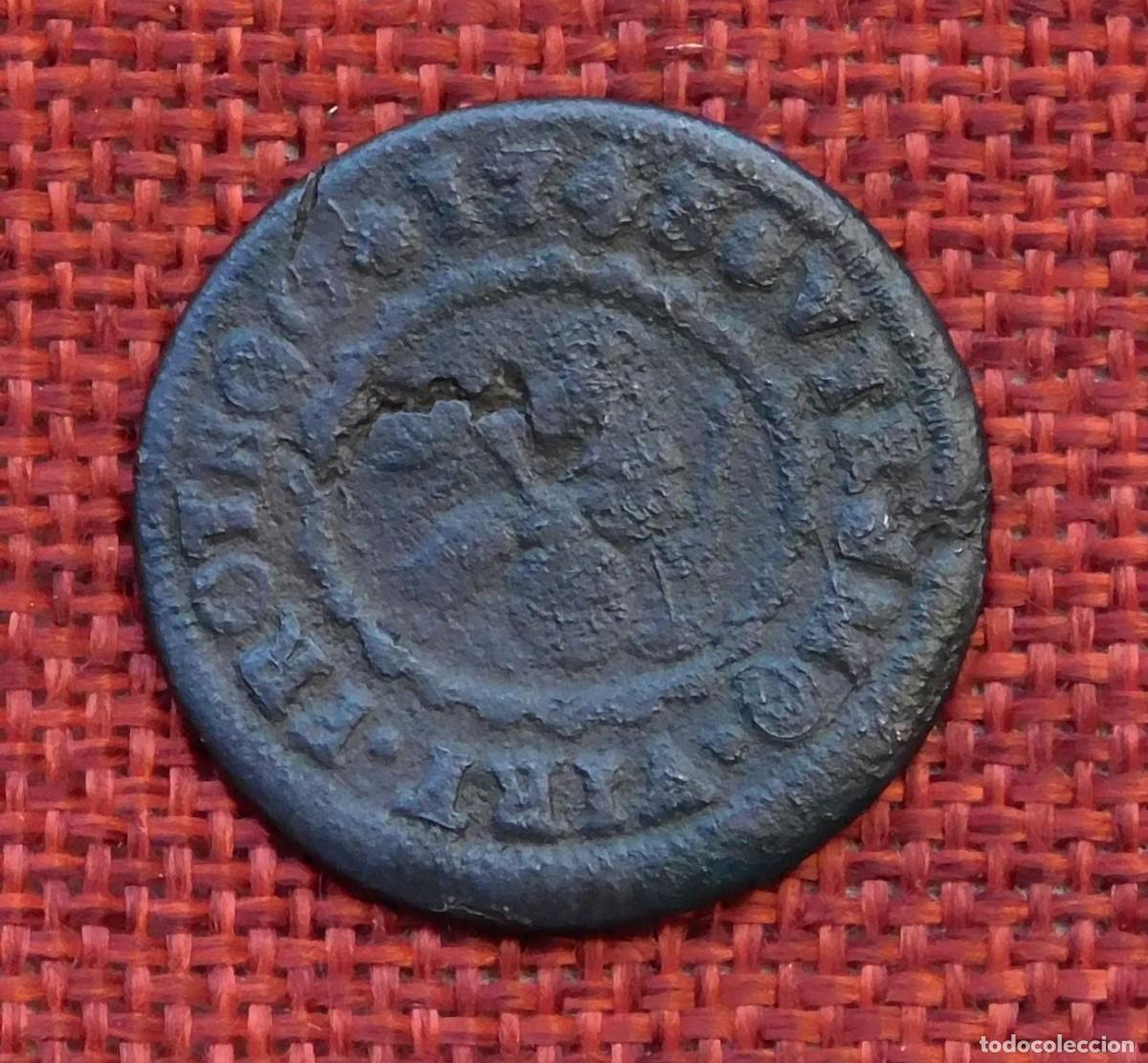 Monedas de Espa&ntilde;a: Felipe V &ndash; A&ntilde;o 1743 &ndash; 4 maravedis &ndash; Ceca Segovia - Foto 2