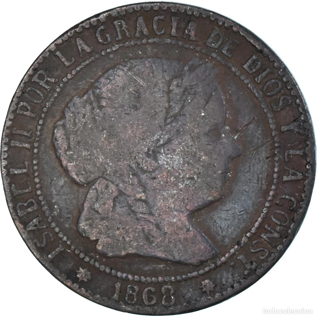 Monedas de Espa&ntilde;a: [#1336361] Moneda, Espa&ntilde;a, 2-1/2 Centimos, 1868 - Foto 1