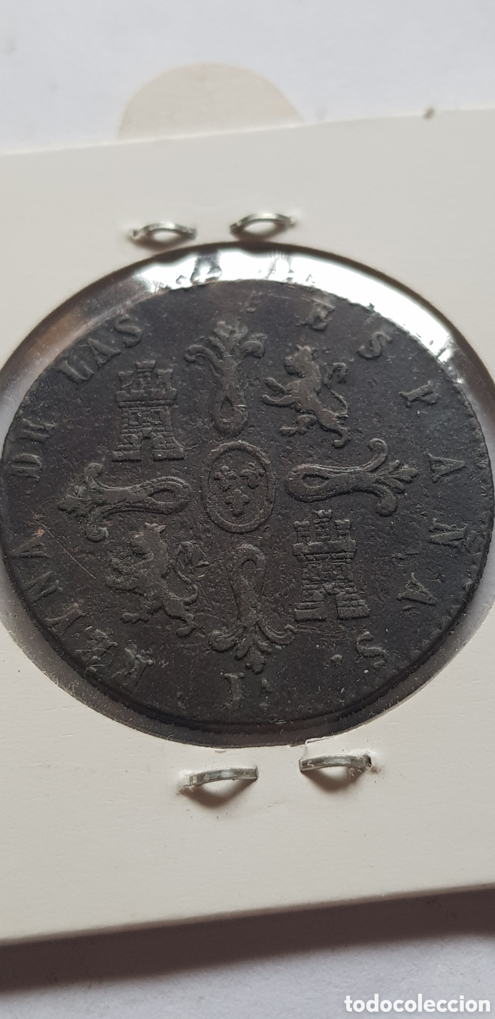 Monedas de Espa&ntilde;a: 8 Maravedis 1837 Isabel II Jubia - Foto 3