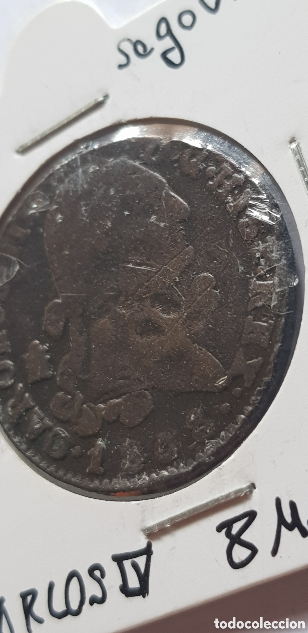Monedas de Espa&ntilde;a: 8 Maravedis 1802 Carlos IV Segovia - Foto 3