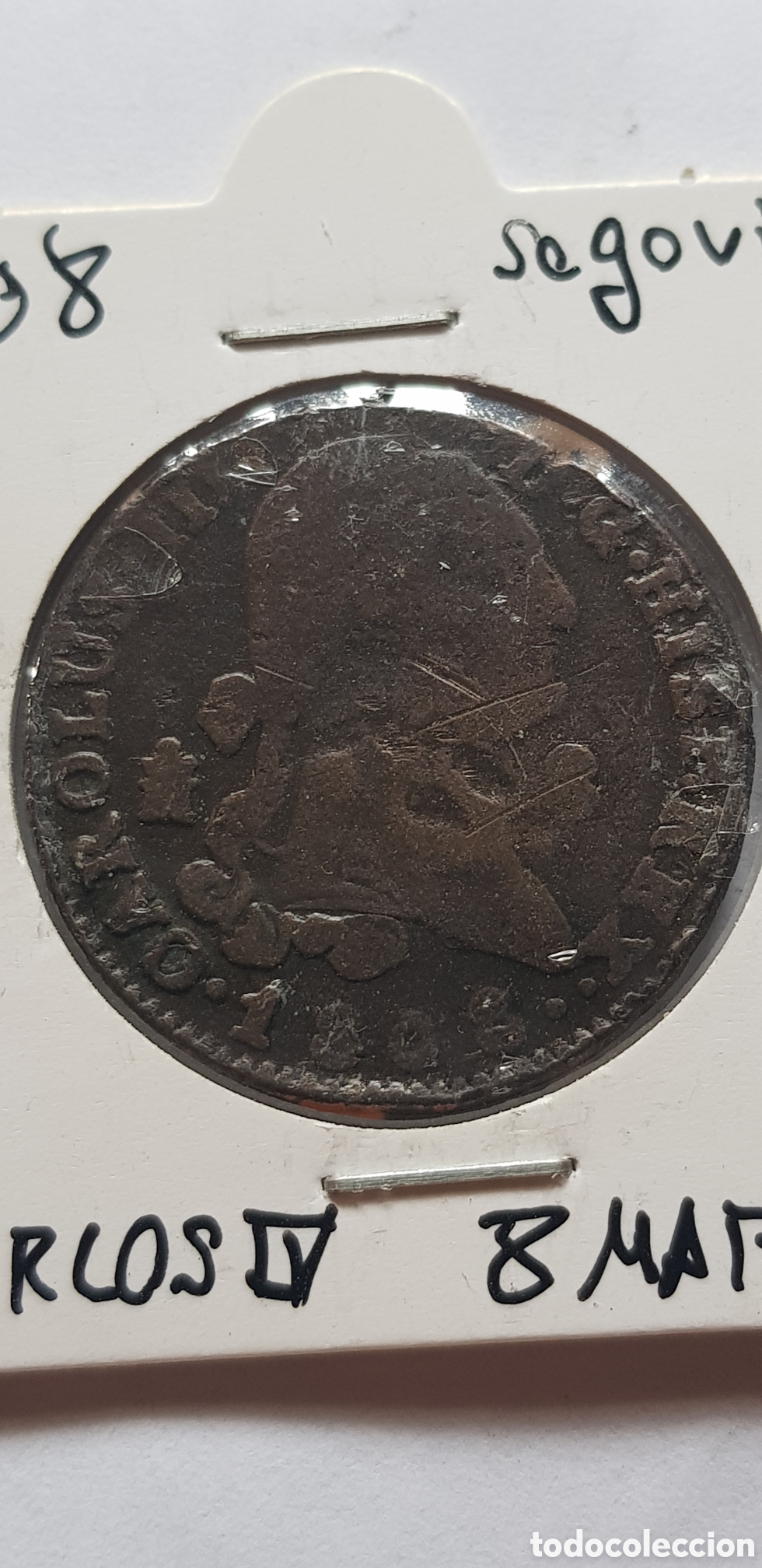 Monedas de Espa&ntilde;a: 8 Maravedis 1802 Carlos IV Segovia - Foto 1