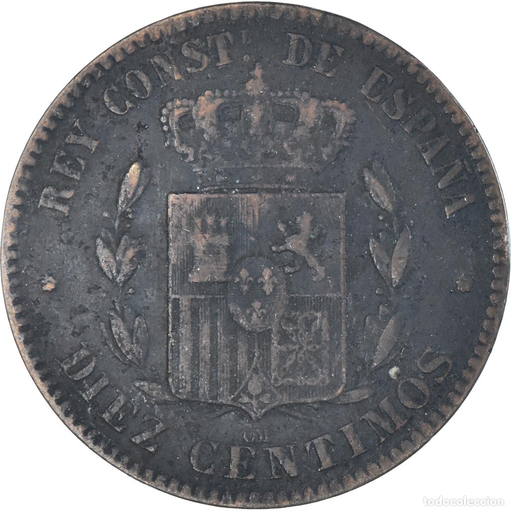 Monedas de Espa&ntilde;a: [#1336667] Moneda, Espa&ntilde;a, 10 Centimos, 1879 - Foto 2