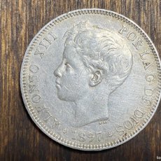 Monedas de España: 5 PTAS. 1897 *18 *97 ALFONSO XIII SGV