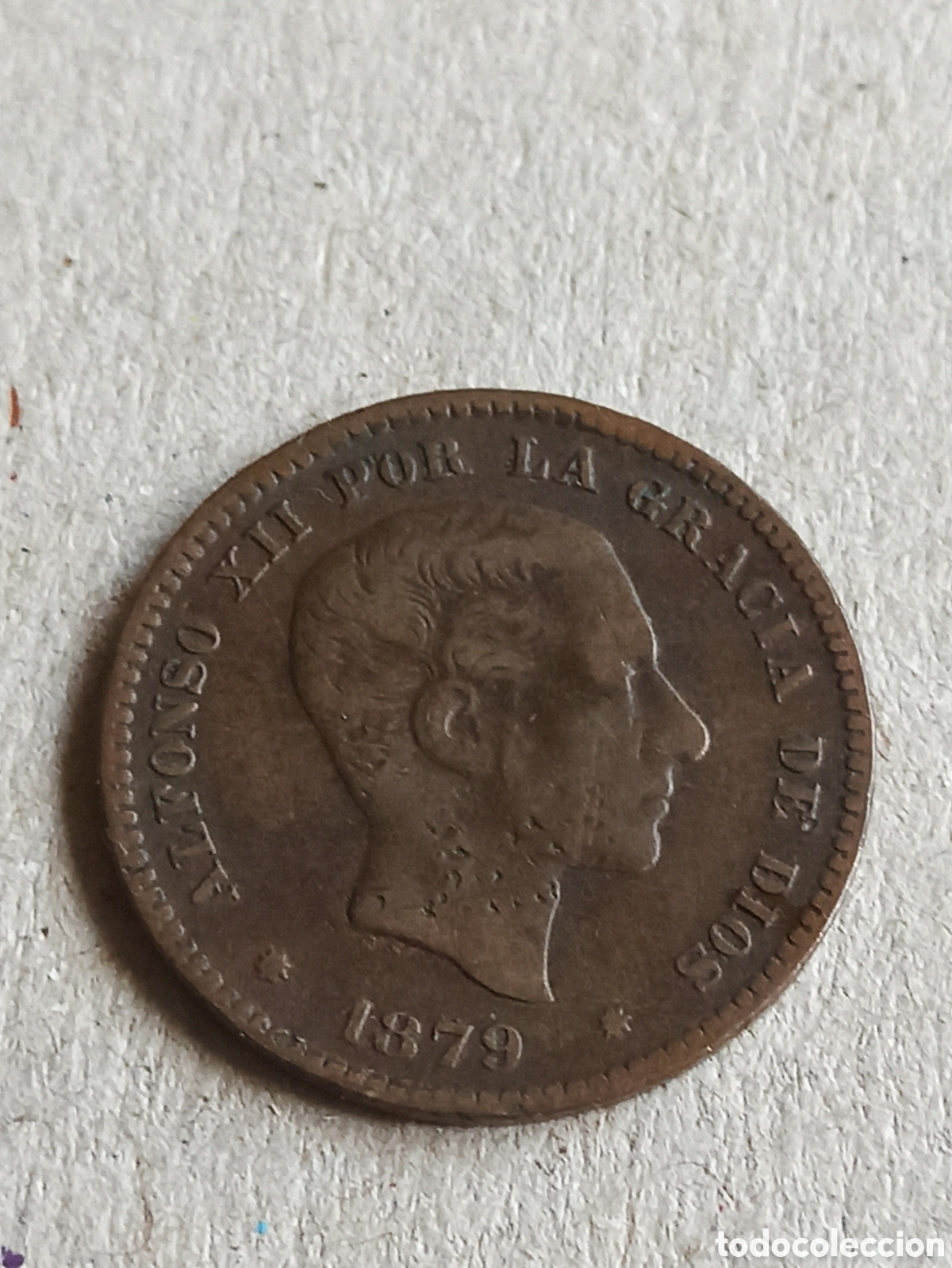 Monedas de Espa&ntilde;a: Moneda 5 C&eacute;ntimos 1879 OM Alfonso XII - Foto 4