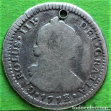 Monete da Spagna: CARLOS III, 1 REAL, 1733, GUATEMALA -P, AUREO & CALICO.-333, AG, MUY ESCASA