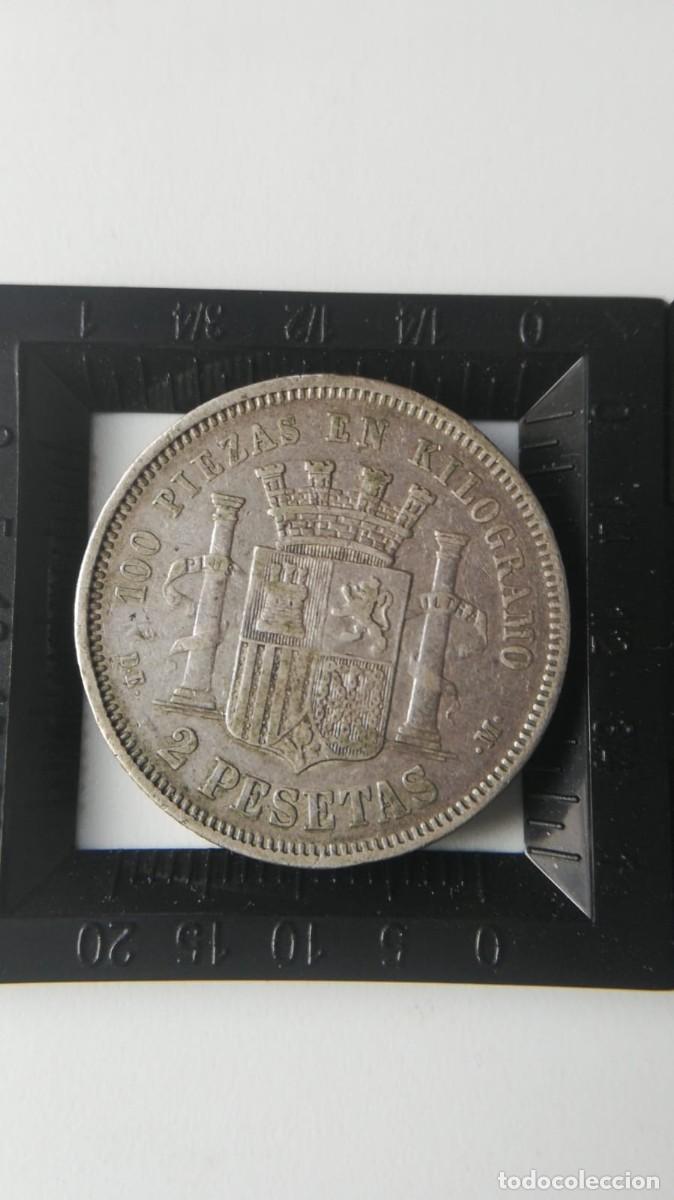 Monedas de Espa&ntilde;a: ESPA&Ntilde;A GOBIERNO PROVISIONAL 2 PTAS DE-M PLATA - Foto 2
