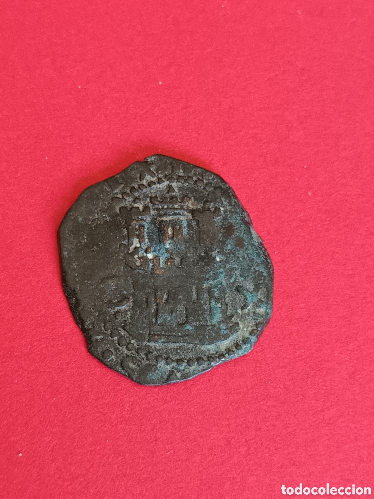 Monedas de Espa&ntilde;a: FELIPE II. DOS CUARTOS. CECA DE CUENCA. - Foto 2