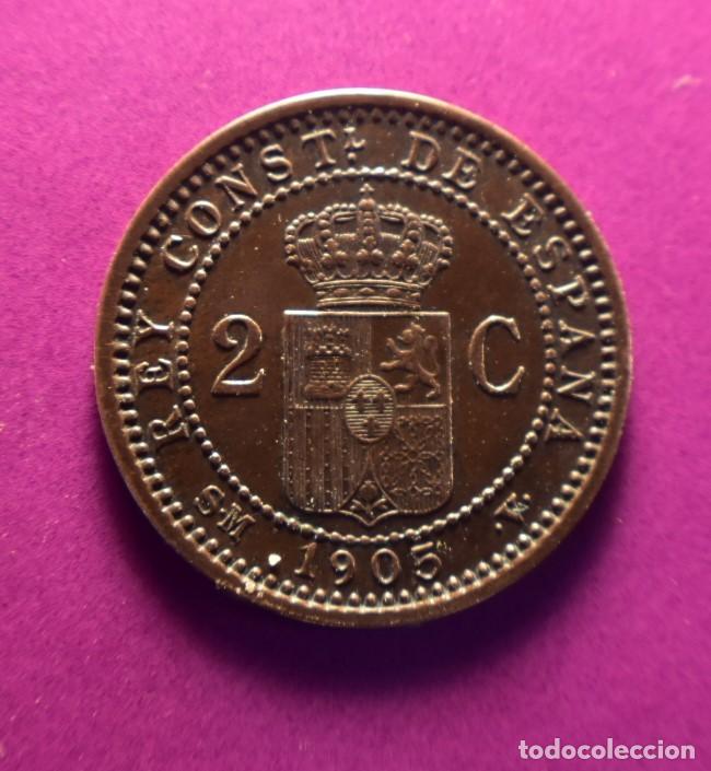 Monedas de Espa&ntilde;a: 2 c&eacute;ntimos 1905 Alfonso XIII - Foto 1