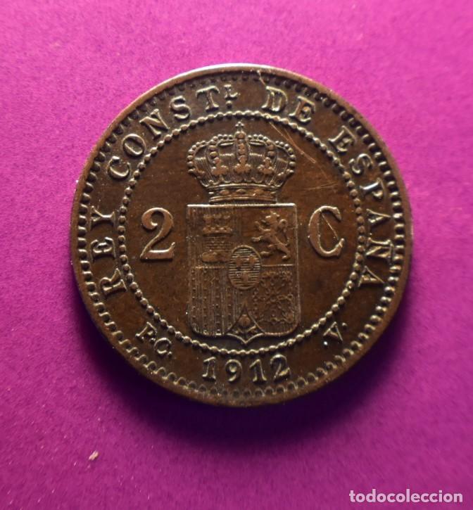 Monedas de Espa&ntilde;a: 2 c&eacute;ntimos 1912 Alfonso XIII - Foto 1