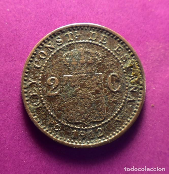 Monedas de Espa&ntilde;a: 2 c&eacute;ntimos 1912 Alfonso XIII - Foto 1