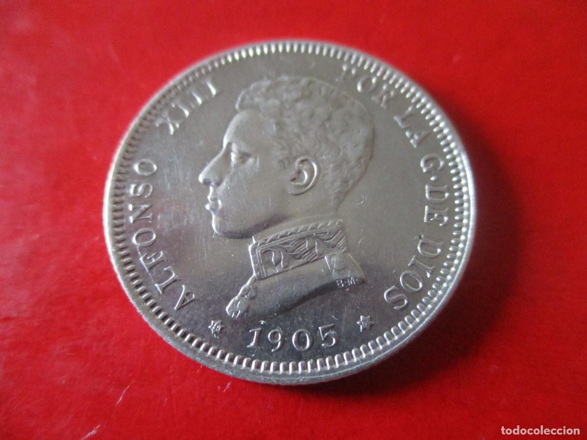 Monedas de Espa&ntilde;a: Alfonso XIII. 2 pts. de plata 1905 - Foto 1