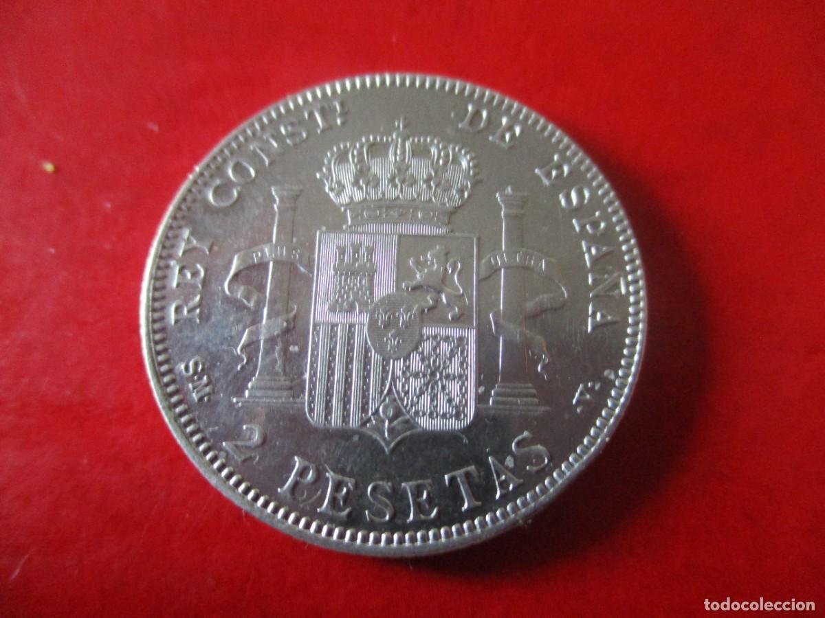 Monedas de Espa&ntilde;a: Alfonso XIII. 2 pts. de plata 1905 - Foto 2