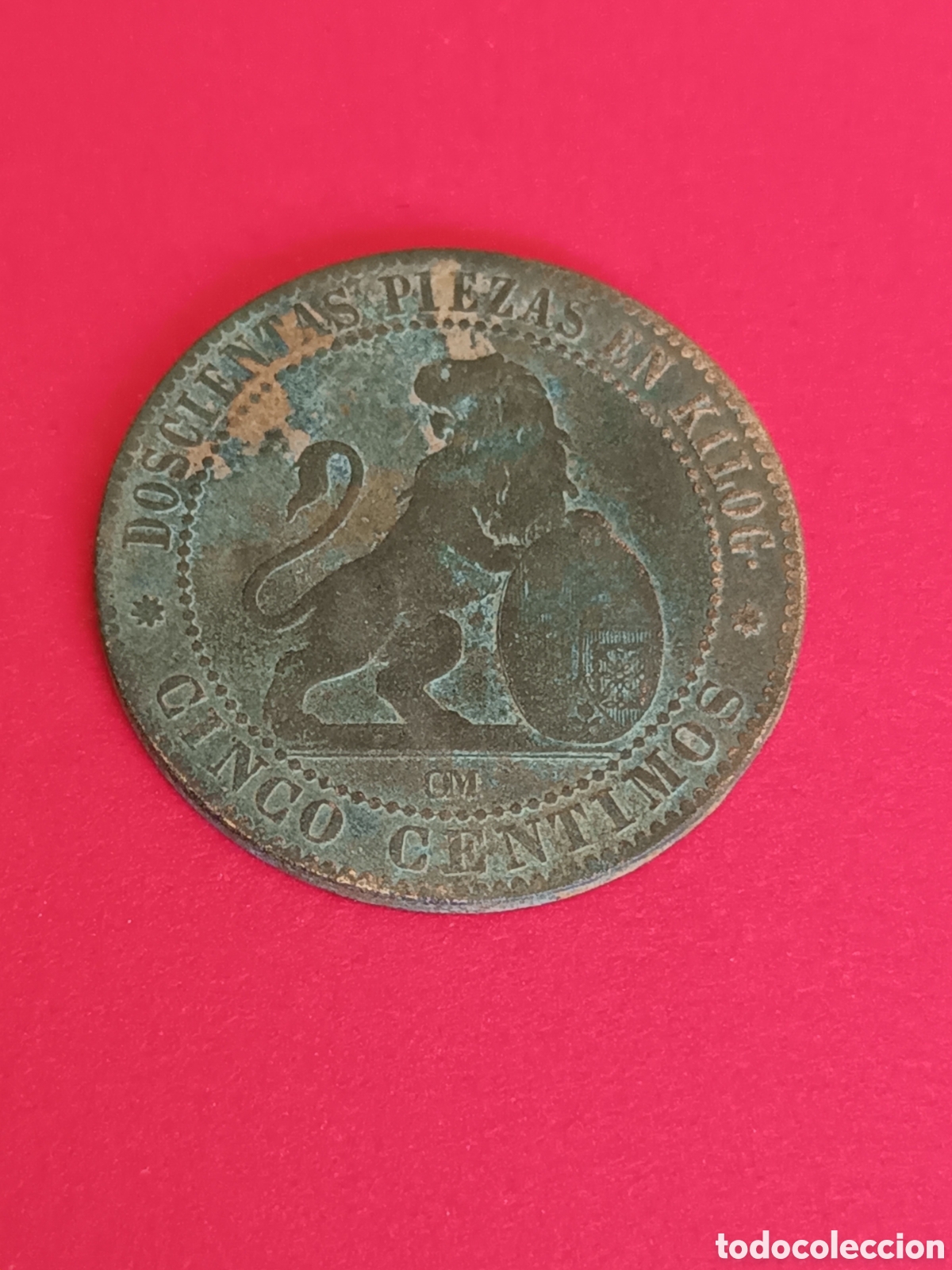 Monedas de Espa&ntilde;a: GOBIERNO PROVISIONAL. 5 C&Eacute;NTIMOS DE 1870. - Foto 1