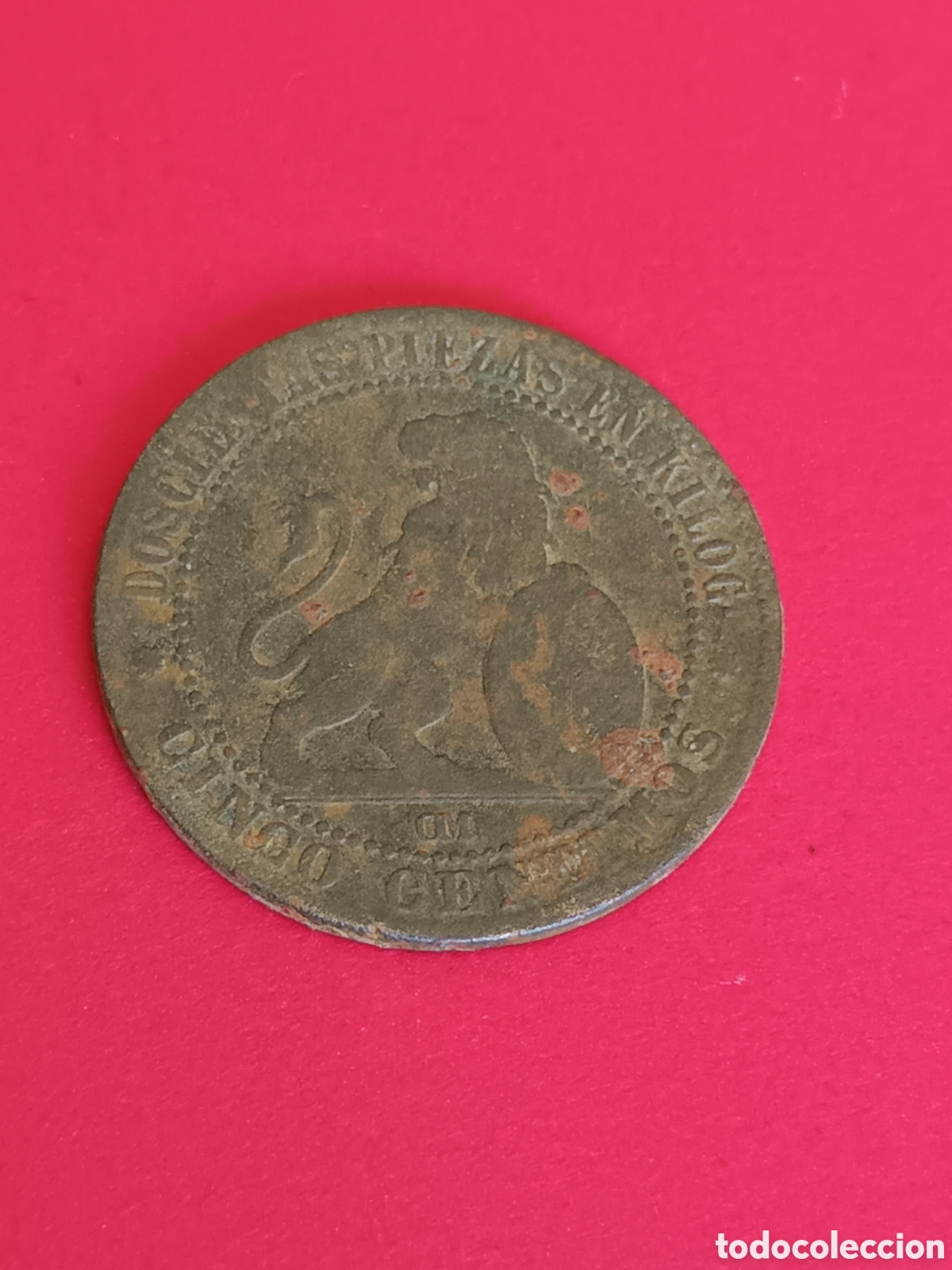 Monedas de Espa&ntilde;a: GOBIERNO PROVISIONAL. 5 C&Eacute;NTIMOS DE 1870. - Foto 1