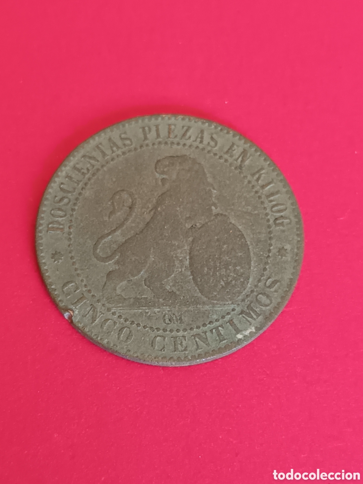 Monedas de Espa&ntilde;a: GOBIERNO PROVISIONAL. 5 C&Eacute;NTIMOS DE 1870. - Foto 1