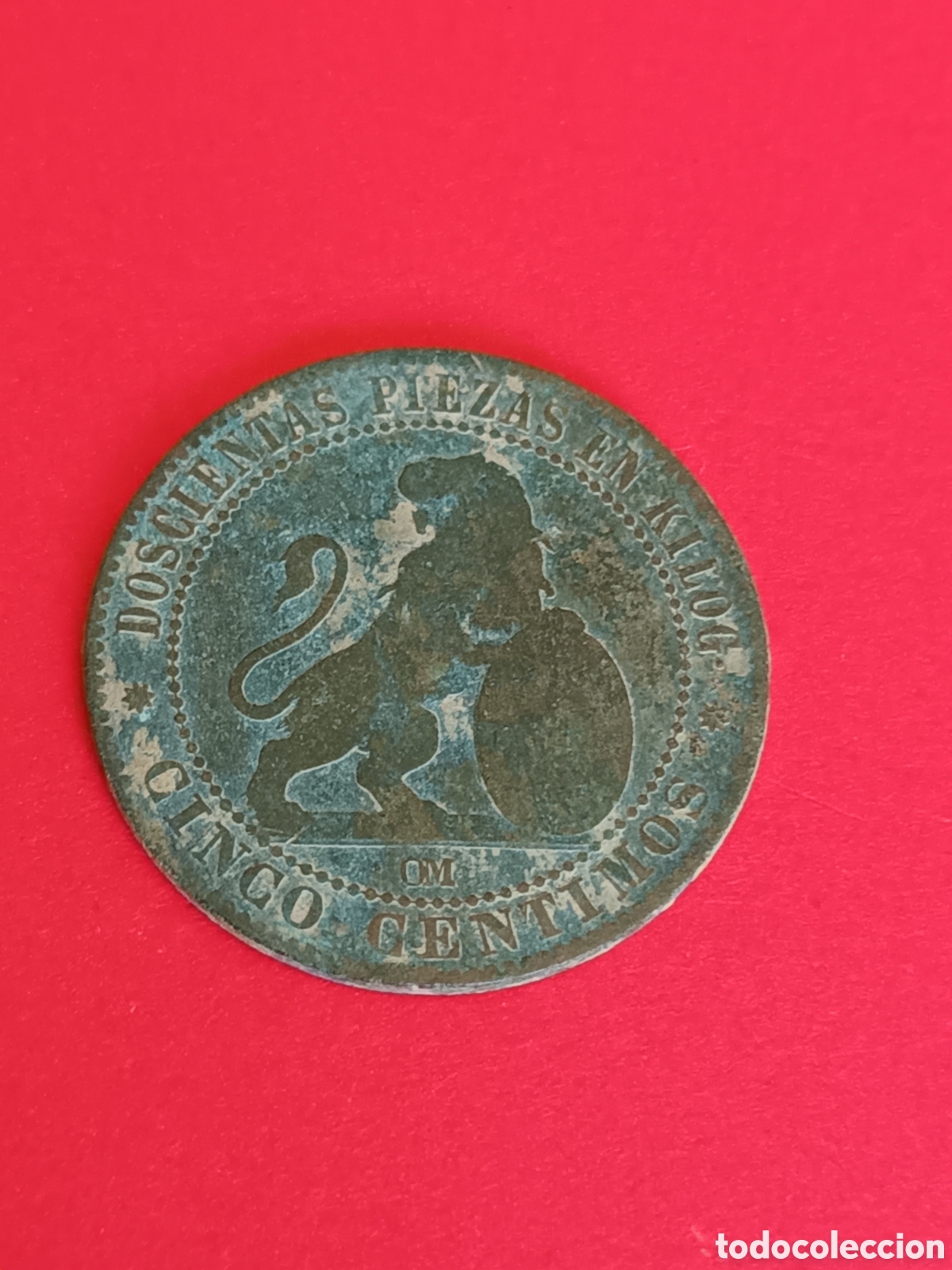 Monedas de Espa&ntilde;a: GOBIERNO PROVISIONAL. 5 C&Eacute;NTIMOS DE 1870. - Foto 1