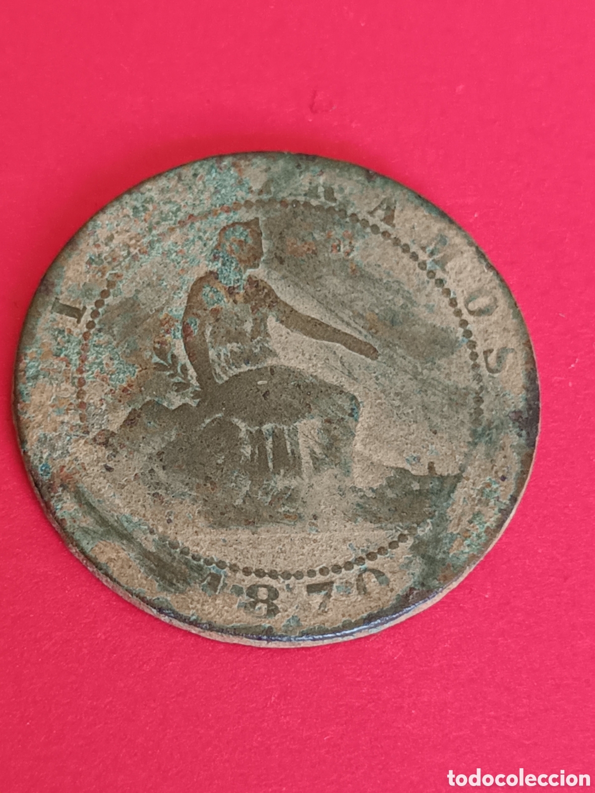 Monedas de Espa&ntilde;a: GOBIERNO PROVISIONAL. 10 C&Eacute;NTIMOS DE 1870. - Foto 2