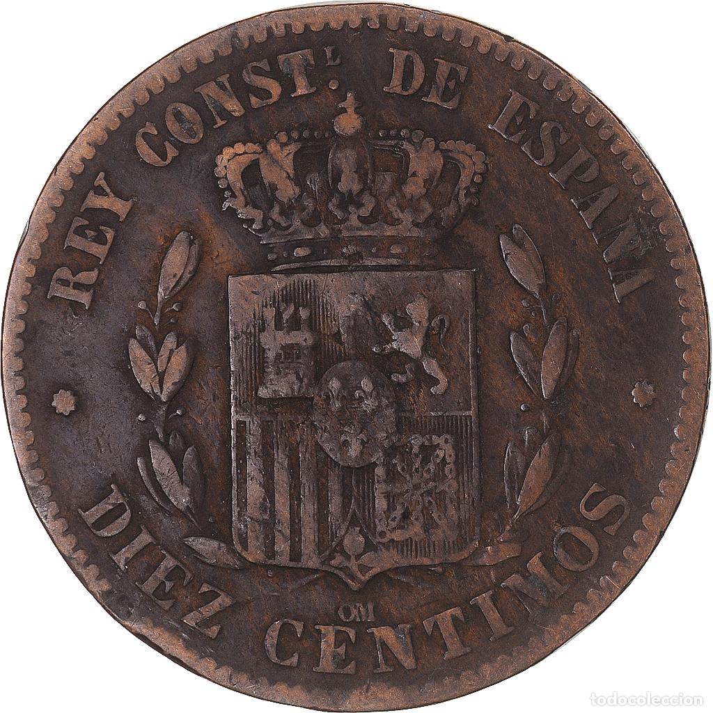Monedas de Espa&ntilde;a: [#1334861] Moneda, Espa&ntilde;a, 10 Centimos, 1878 - Foto 2