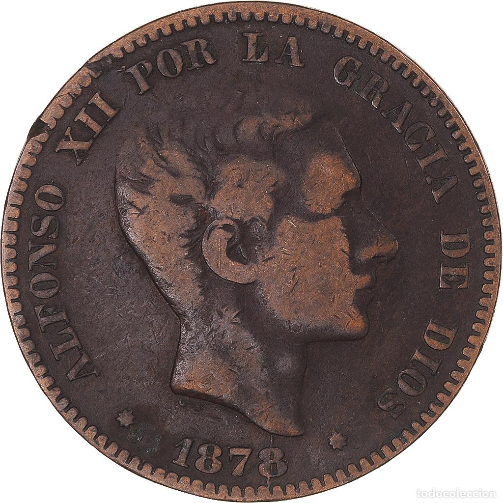 Monedas de Espa&ntilde;a: [#1334861] Moneda, Espa&ntilde;a, 10 Centimos, 1878 - Foto 1