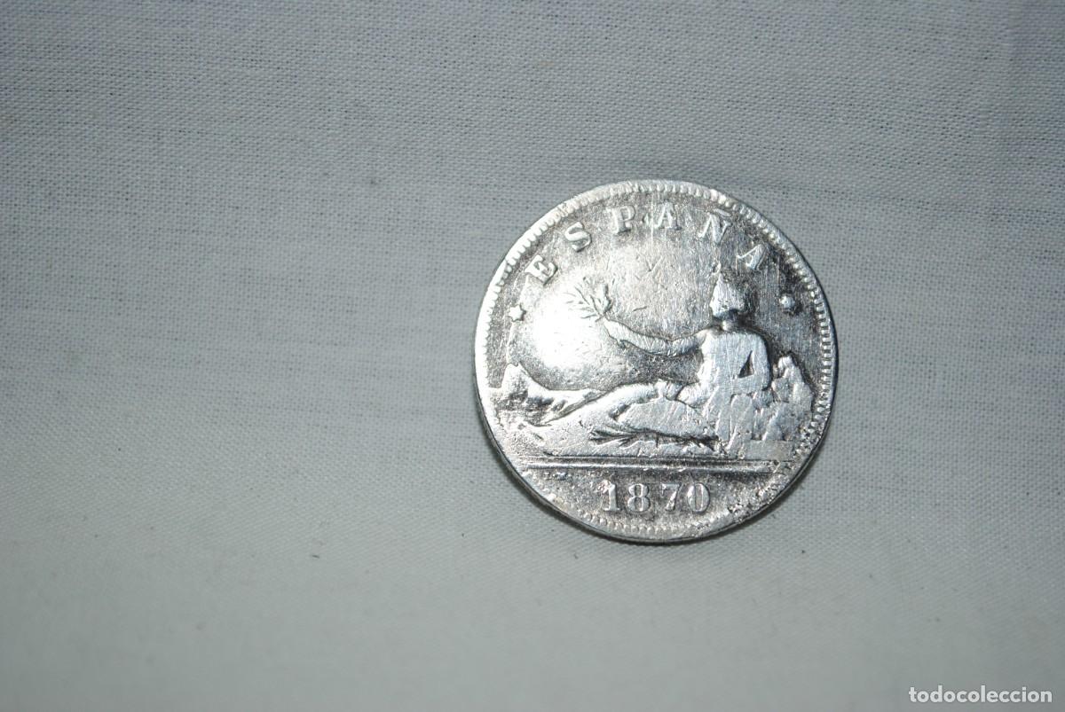 Monedas de Espa&ntilde;a: MONEDA DE DOS PESETAS 1870 , ESPA&Ntilde;A . - Foto 1