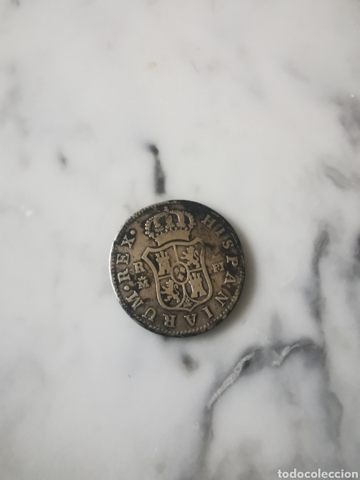Monedas de Espa&ntilde;a: Moneda plata antigua Carlos lll - Foto 2