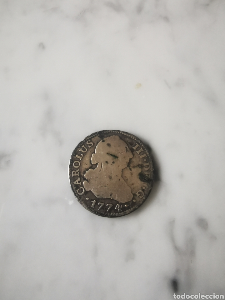 Monedas de Espa&ntilde;a: Moneda plata antigua Carlos lll - Foto 3