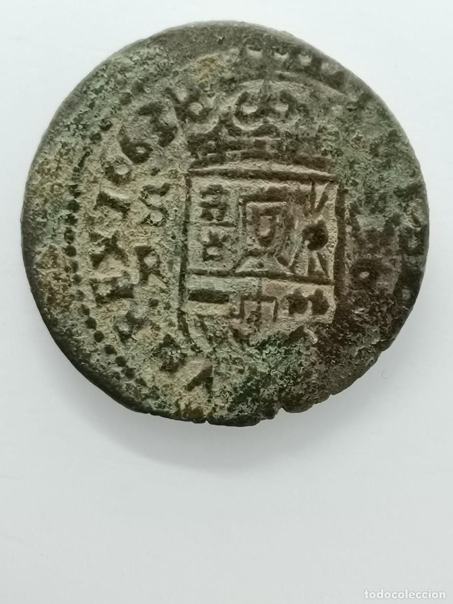 Monedas de Espa&ntilde;a: Felipe IV 16 Maraved&iacute;s 1663. Sevilla. SR. - Foto 1