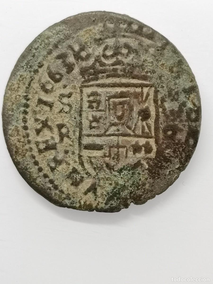Monedas de Espa&ntilde;a: Felipe IV 16 Maraved&iacute;s 1663. Sevilla. SR. - Foto 5