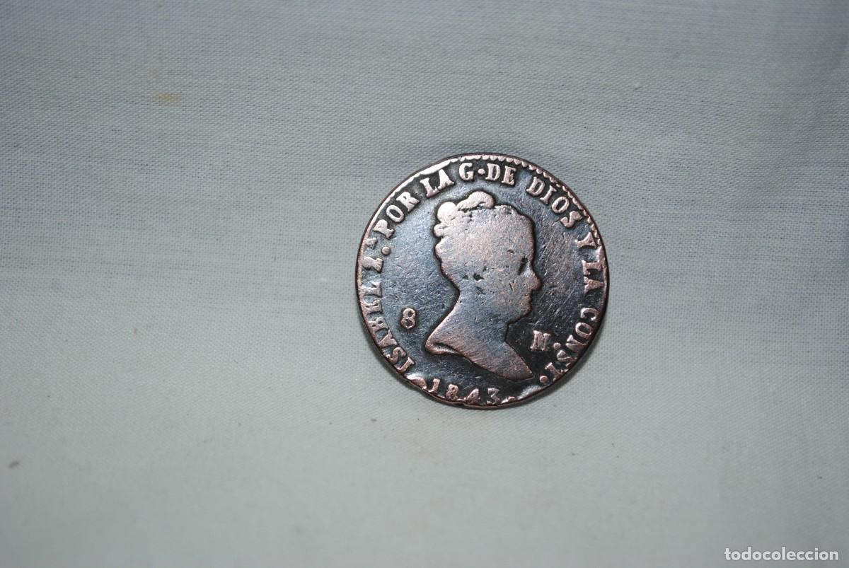 Monedas de Espa&ntilde;a: ISABEL II , OCHO MARAVEDIES 1843 - Foto 1