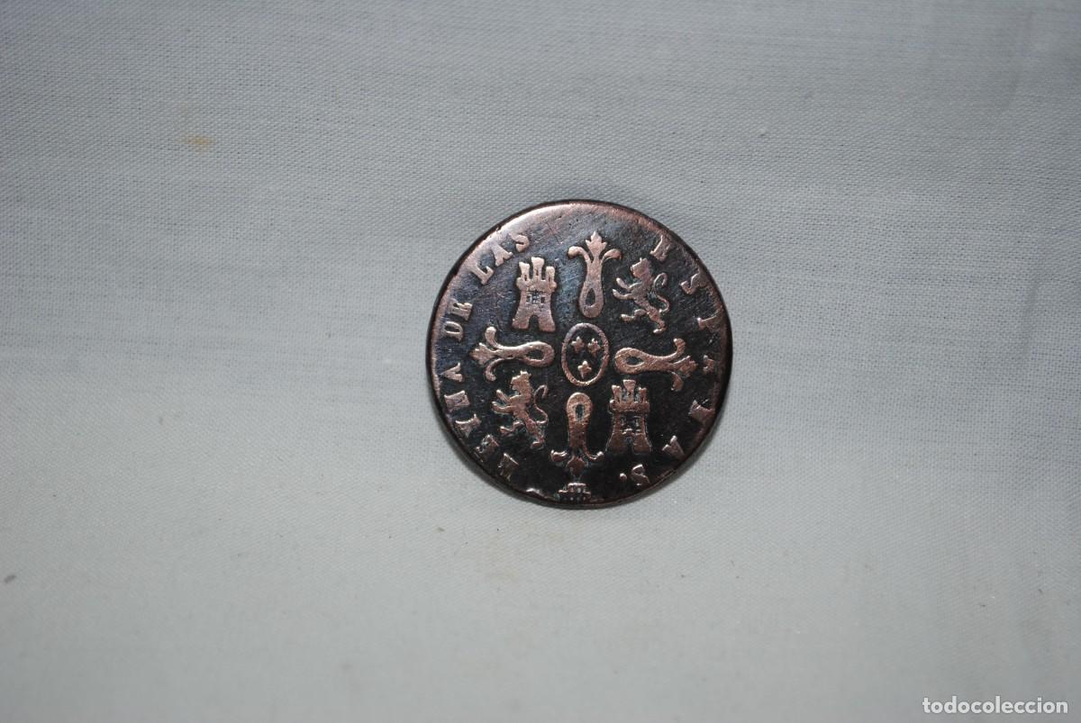 Monedas de Espa&ntilde;a: ISABEL II , OCHO MARAVEDIES 1843 - Foto 2
