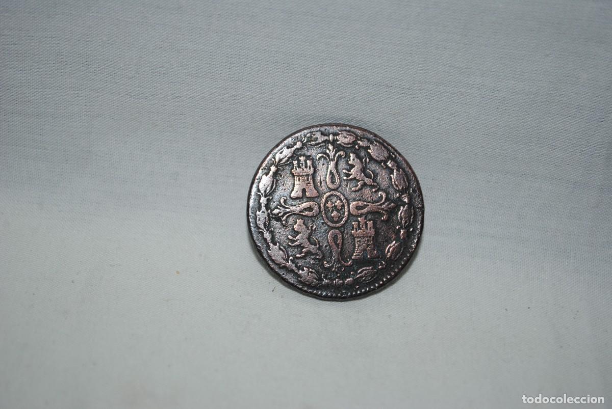 Monedas de Espa&ntilde;a: FERNANDO VII , OCHO MARAVEDIES 1824 . - Foto 2