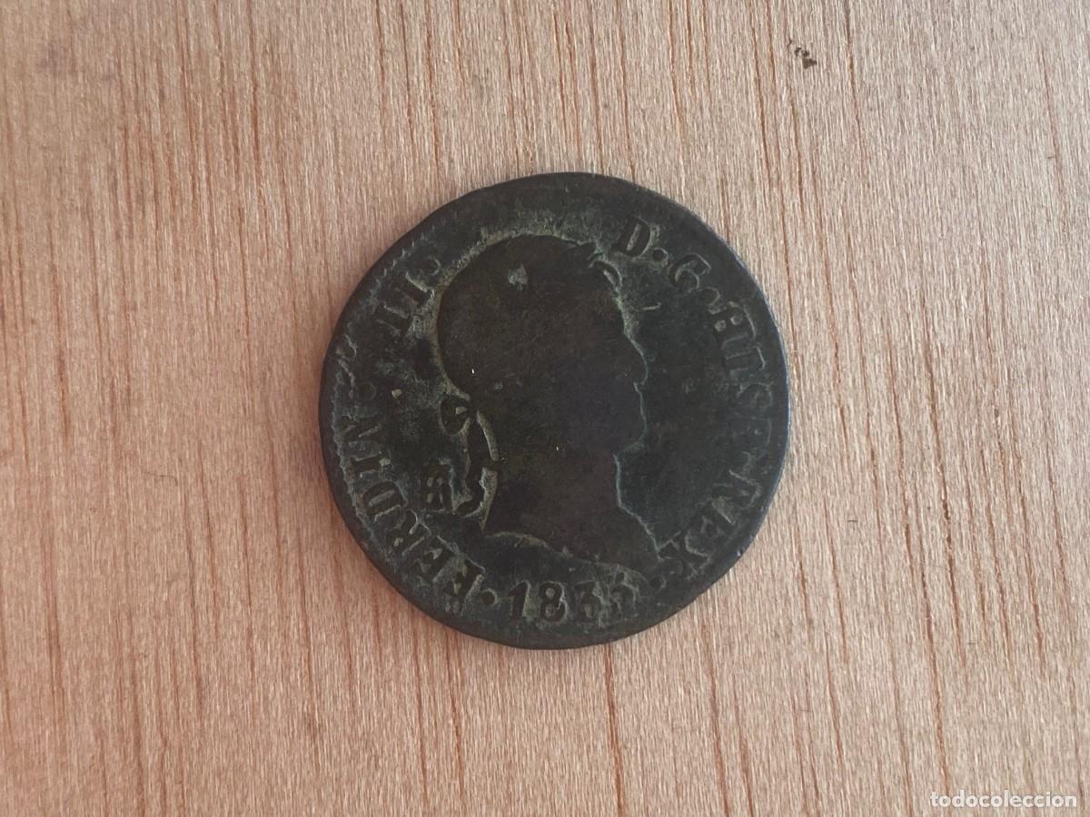 Monedas de Espa&ntilde;a: Fernando VII 1833, 4 maravedis Segovia - Foto 1