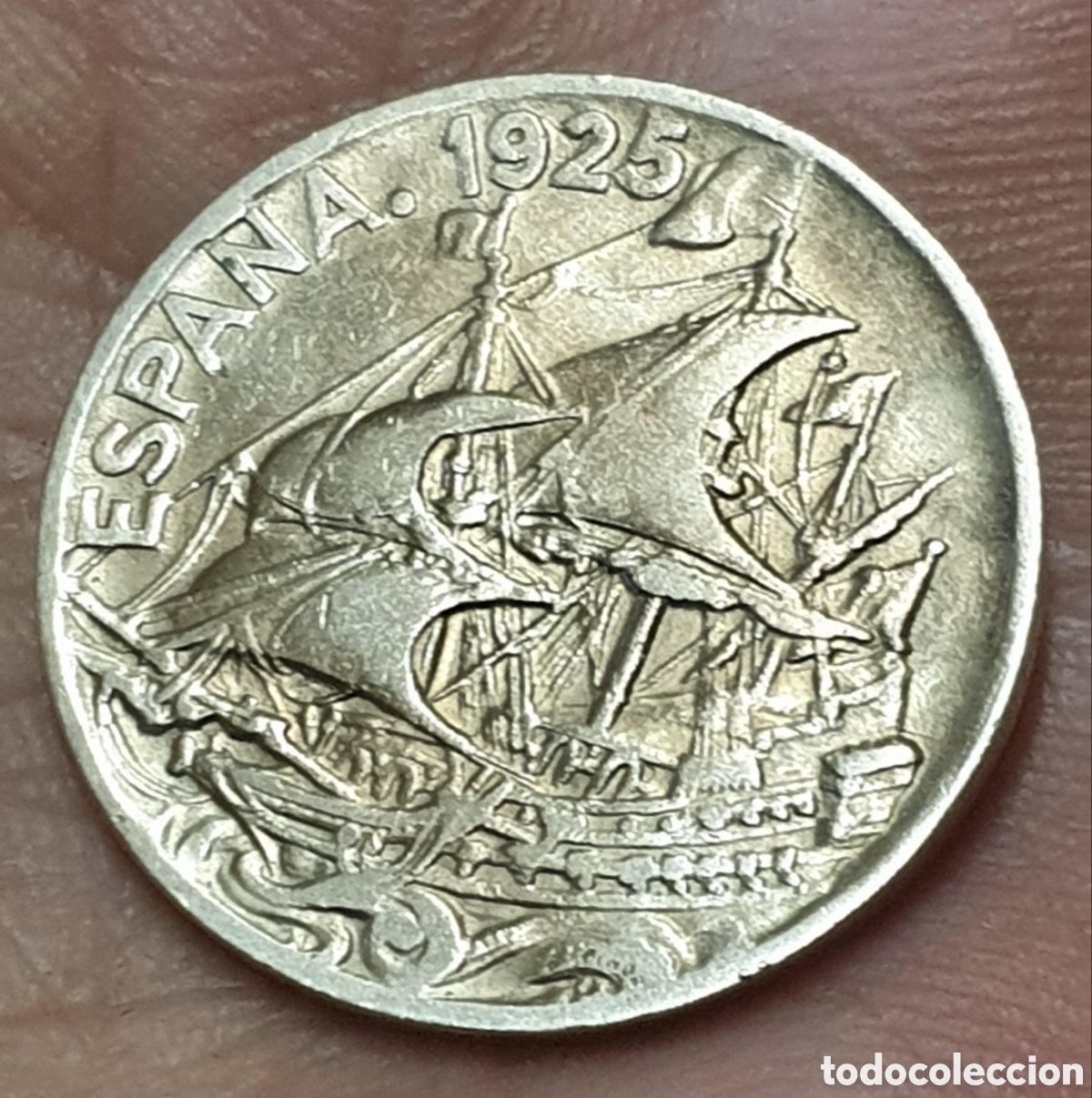 Monedas de Espa&ntilde;a: Moneda Espa&ntilde;a Alfonso XIII 25 c&eacute;ntimos 1925 - Foto 1